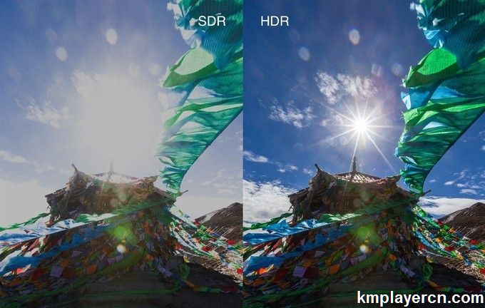 KMPlayer支持HDR转SDR HDR图像自动校正