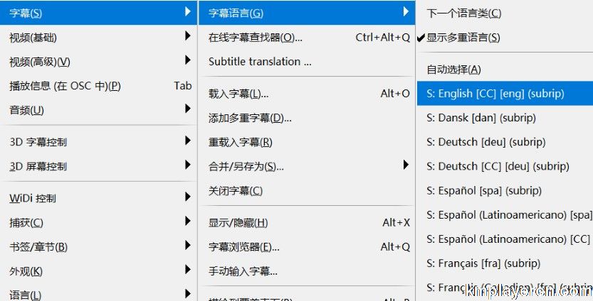 KMPlayer如何加载字幕？